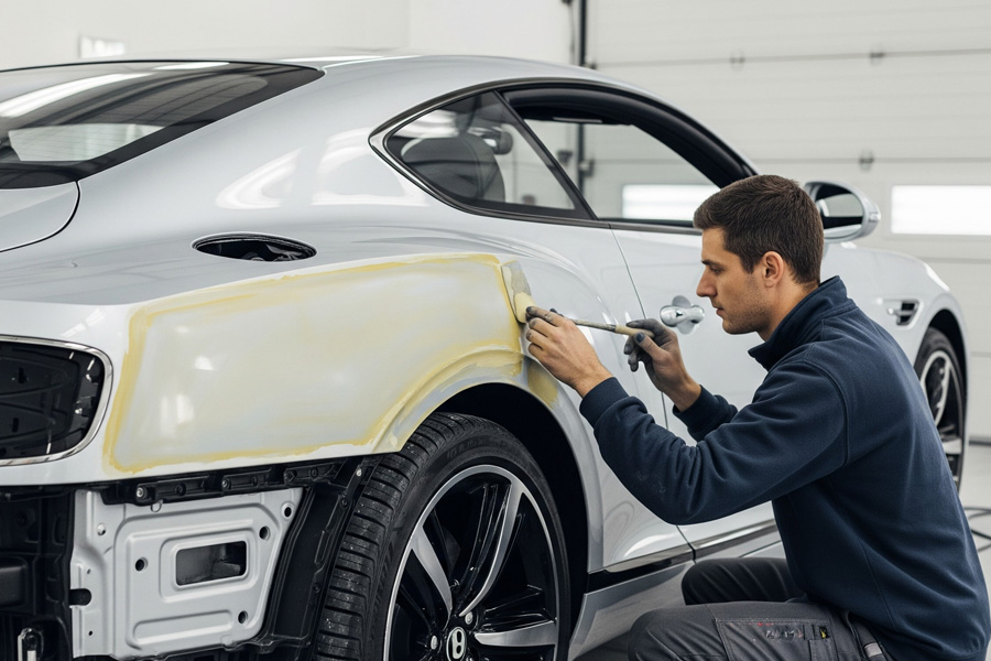 Bentley Car Paint Services in Dubai
