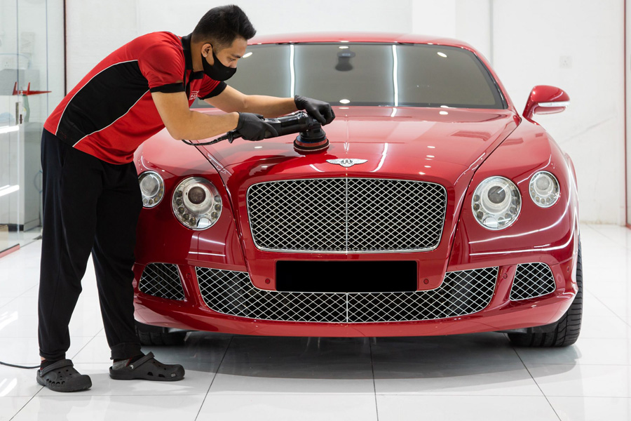 Bentley Car Ceramic Coating Service in Dubai